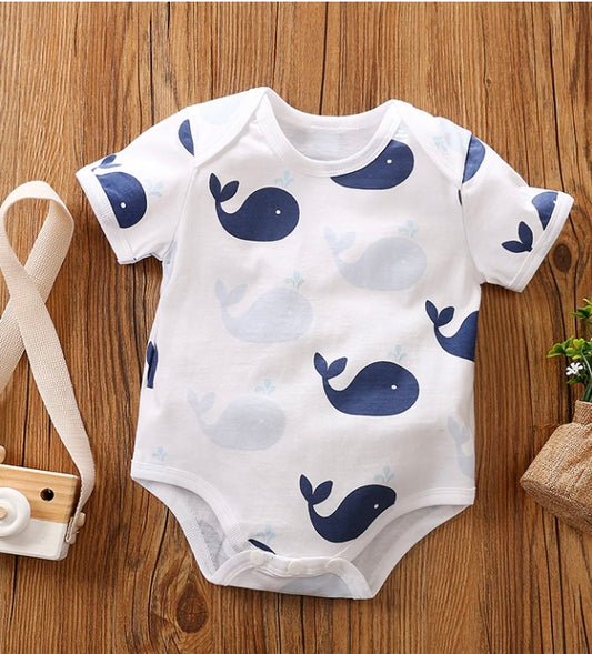 Cute whale romper with sleeves! 🐳