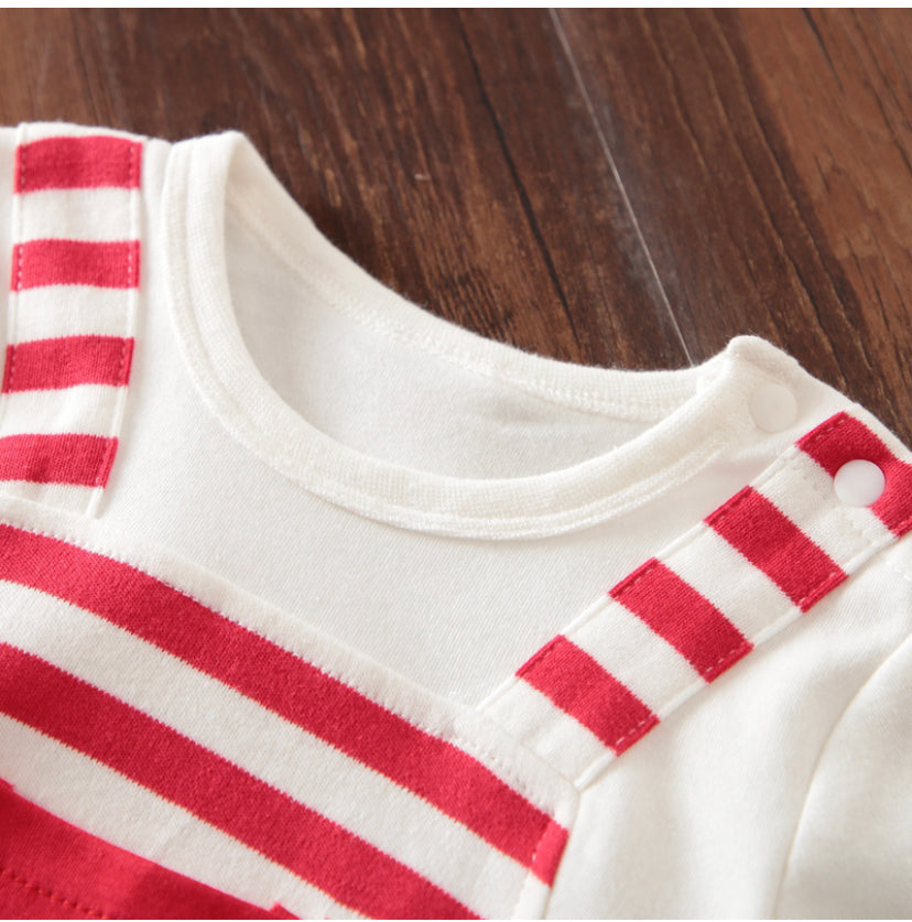 Red white stripes romper! ❤️