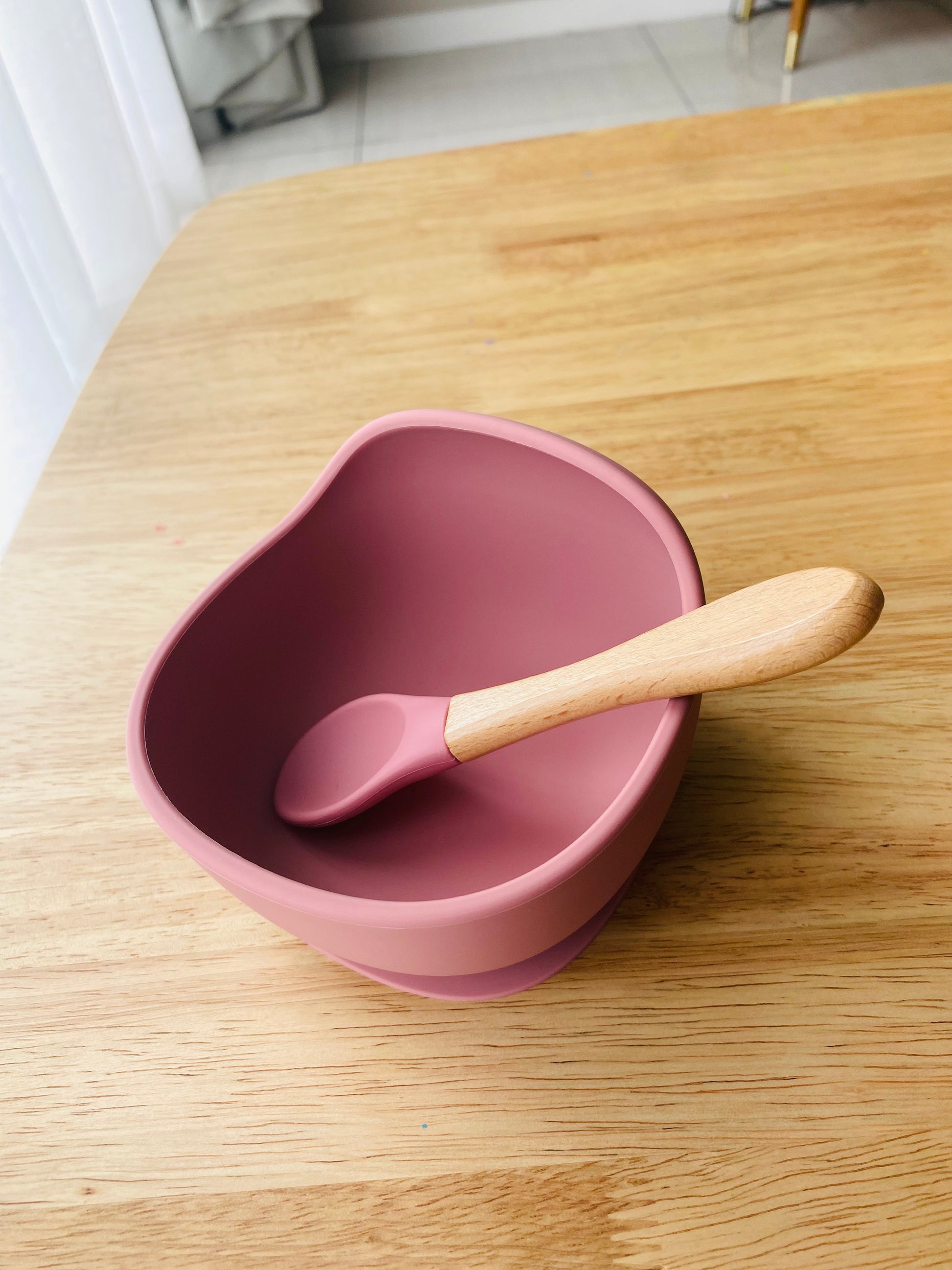 Food bowl 🥣 with matching spoon! 🔆 - Yellow – littlepinkskies