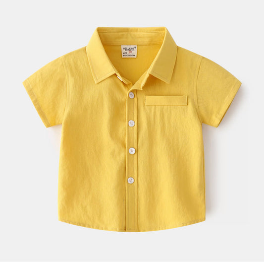 Yellow 100% Cotton Shirt 💛