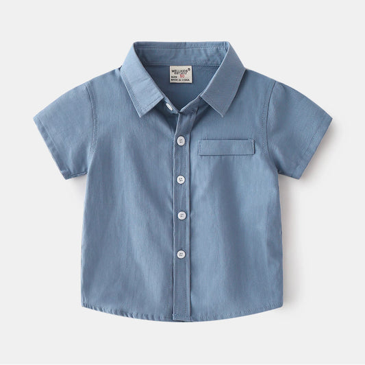 Blue 100% Cotton Shirt 👕