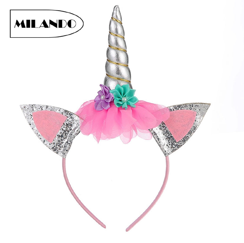 Magical unicorn dress with matching headband! 🦄
