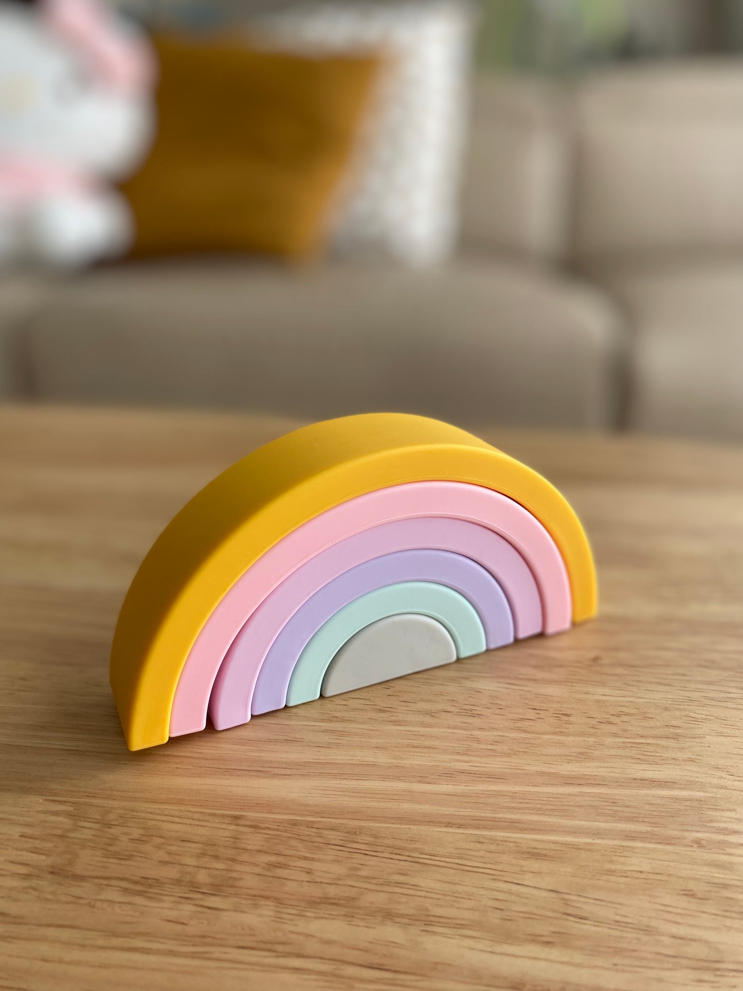 Rainbow Silicone Food Grade - Pastel colours! 🌈